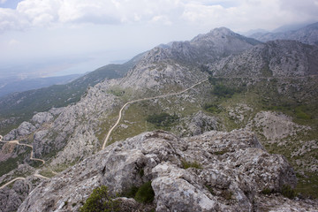 Fototapeta na wymiar Tulove grede, on Velebit mountain, landscape