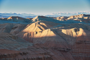 Aktau mountains in Altyn-Emel National Park, Kazakhstan