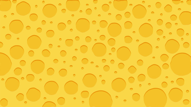 vector illustration of a cheese texture with holes