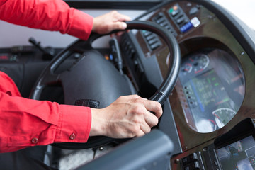 Naklejka premium Bus or coach driver