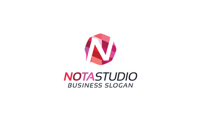 Colorful Letter N Logo