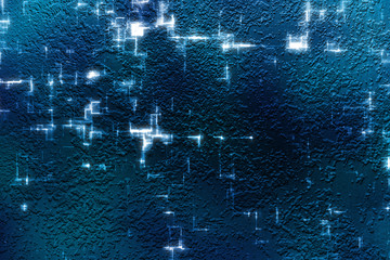 Silver moon background laser blocks