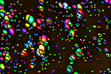 Easter egg hunting day brown background