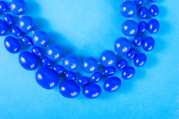 Beads on a bright background