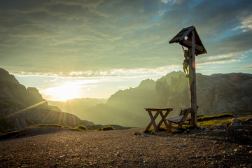 Fototapeta premium Sonnenaufgang Dolomiten