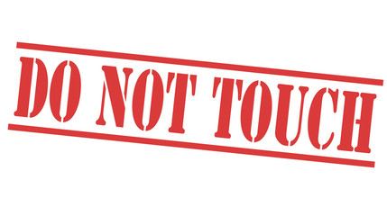DO NOT TOUCH red stamp