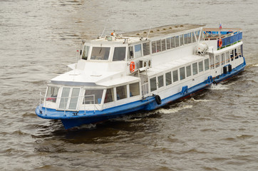 boat for tourists.