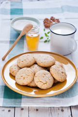 Homemade sugar honey cookies 