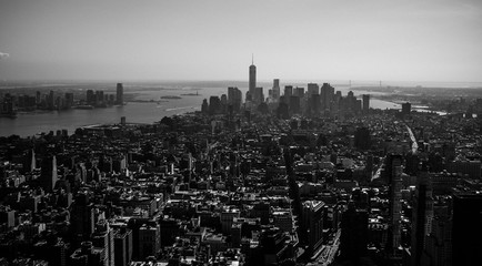 New York - buildings - Black An White