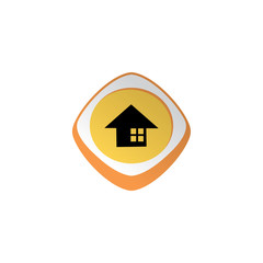 home glossy color app icon button game asset theme vector