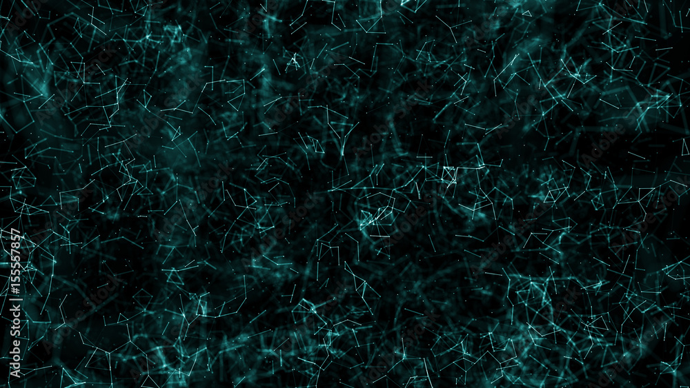 Poster absract geometry background with lines and dots