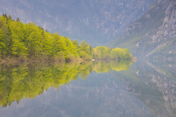 Beautiful lake Bohinj, Julian Alps, Slovenia