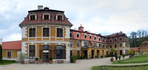 Fototapeta na wymiar Rajec nad Svitavou castle in Moravia in Czech Republic