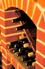 Wine cellar bottles