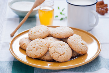 Homemade sugar honey cookies 
