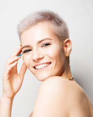 Beautiful woman with beautiful make up