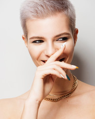 Beautiful woman with beautiful make up