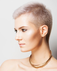 Beautiful woman with beautiful make up