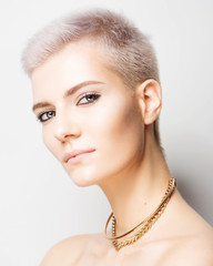 Beautiful woman with beautiful make up