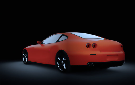 Fototapeta Red sports car