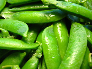 Green peas macro