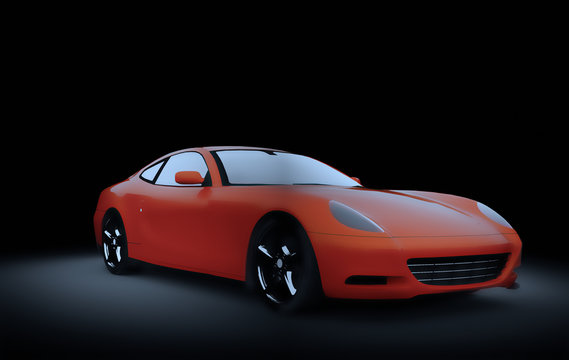 Fototapeta Red sports car