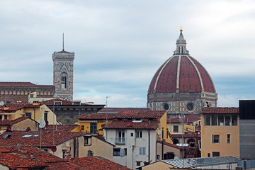 Obraz premium Skyline seen from the Uffizi, Florence, Italy