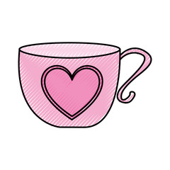 cute tea cup icon vector illustration design