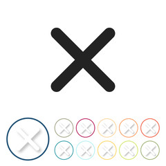 Obraz premium Bunte 3D Buttons - Kreuz