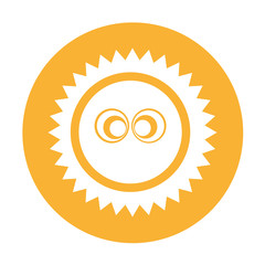 sun summer comic character vector illustration design