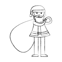 santa claus comic character vector illustration design