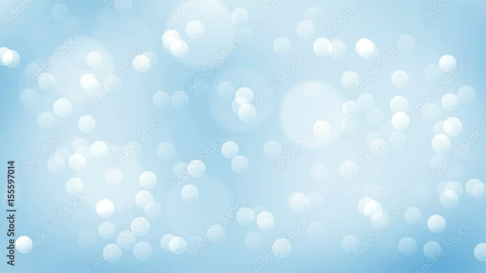 Poster blue abstract lights bokeh loopable background