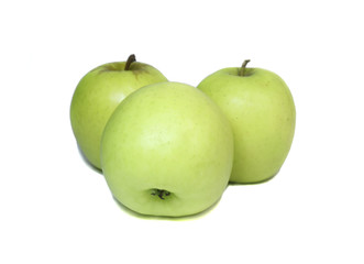 Green,juisy,ripe apples.