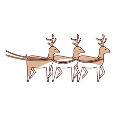 cute reindeer christmas icon vector illustration design