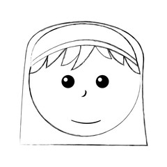 Shepherd manger character icon vector illustration design