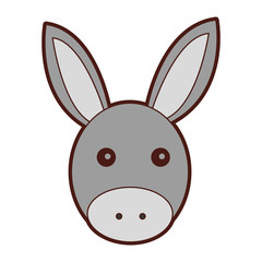 cute mule manger character vector illustration design