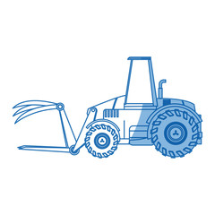 agriculture vehicle concept - cultivation seeding and harvesting packing and transportation vector illustration