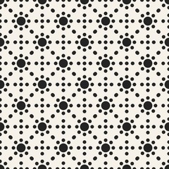 Abstract concept vector monochrome geometric pattern. Black and white minimal background. Creative illustration template. Seamless stylish texture. For wallpaper, surface, web design, textile, decor.