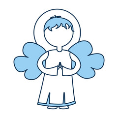 cute angel manger character vector illustration design
