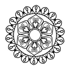 mandala vintage decoration geometric pattern tribal ethnic vector illustration