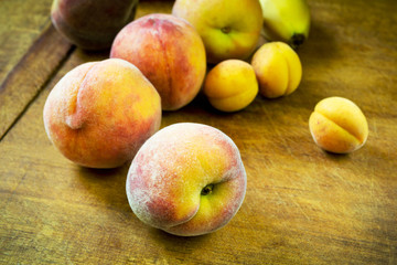 Fresh ripe summer fruit on the table