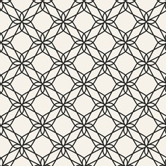 Fototapeta premium Abstract concept vector monochrome geometric pattern. Black and white minimal background. Creative illustration template. Seamless stylish texture. For wallpaper, surface, web design, textile, decor.