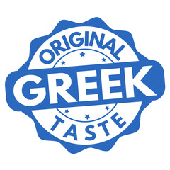 Obraz premium Greek taste sign or stamp
