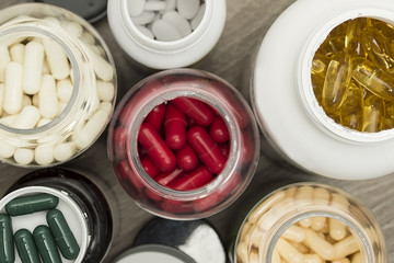 Medicines on the table.