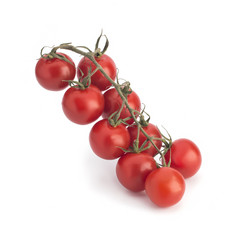 Cherry tomato on white background