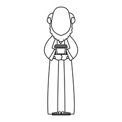 cartoon wise king manger christianity image vector illustration