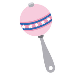 maraca instrument brazilian music percussion vector illustration