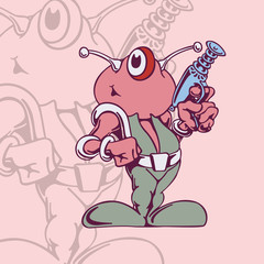 Aliens cartoons characters