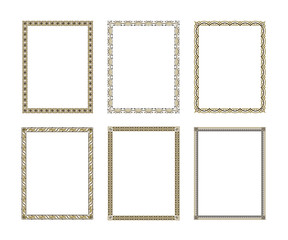 Set luxury decorative frame. vector illustration