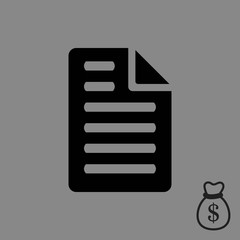Obraz premium file icon stock vector illustration flat design